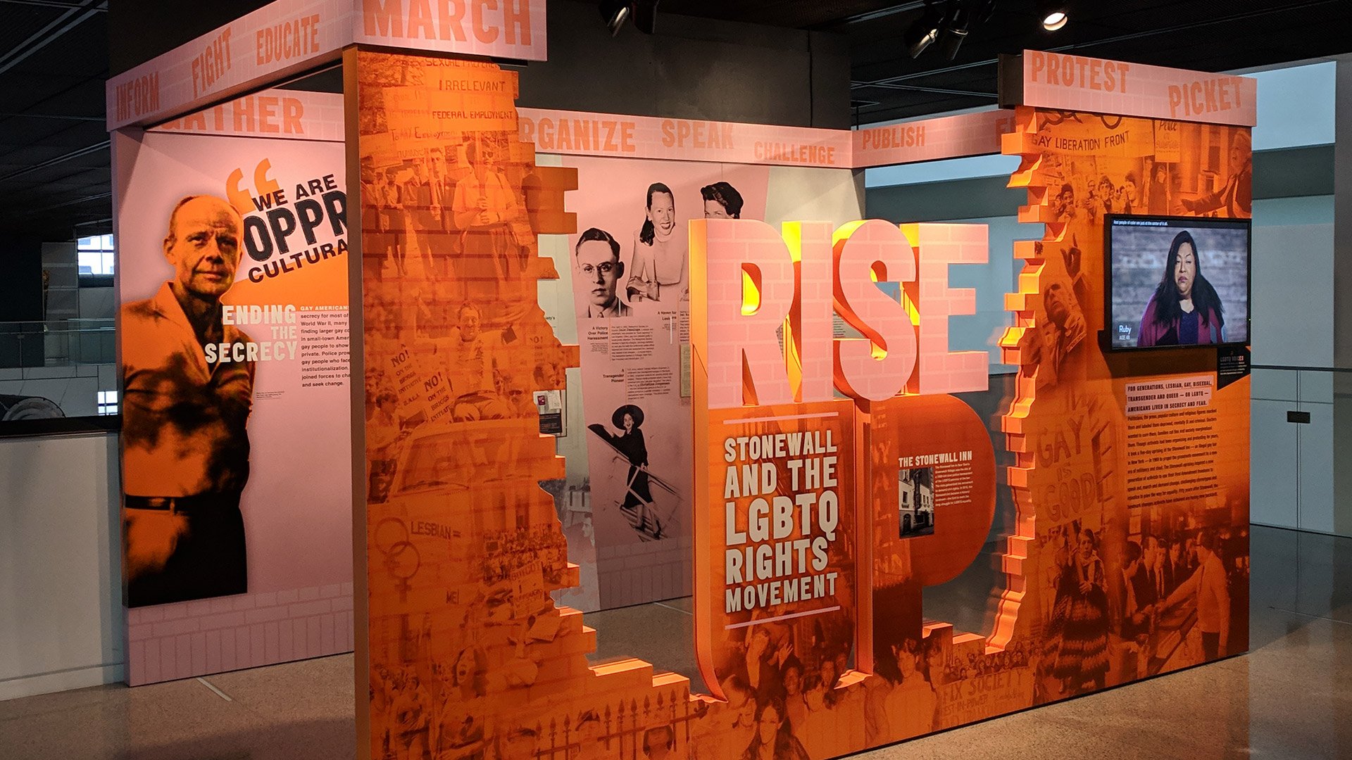 Rise Up Exhibit for LGBTQ activism