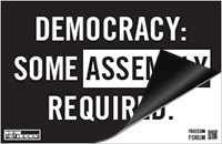 Assembly Required Democracy Poster