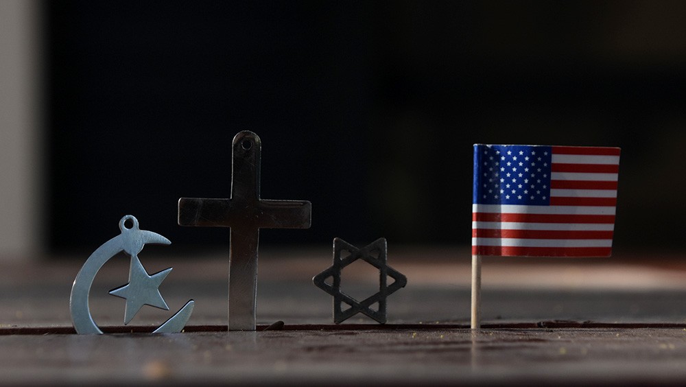 religious symbols representing separation of church and state and the First Amendment freedom of religion