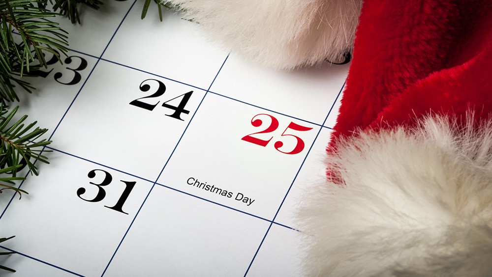 December 25th calendar