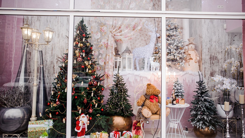Christmas window display