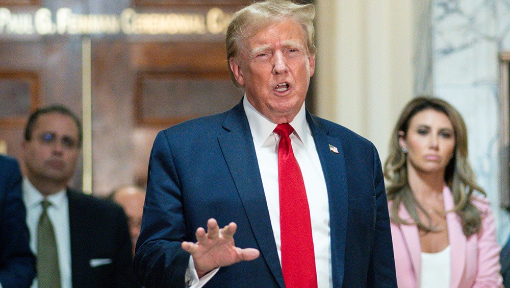 Trump in court