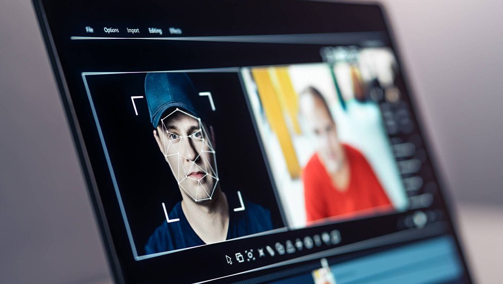 Deep fake, AI and face swap in video edit.