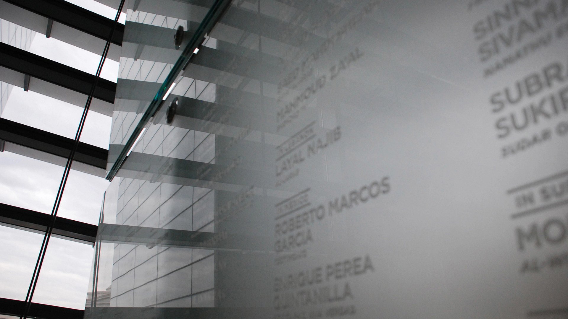 Journalists Memorial in the Newseum, Washington, D.C.